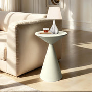Round Metal Accent Side Table