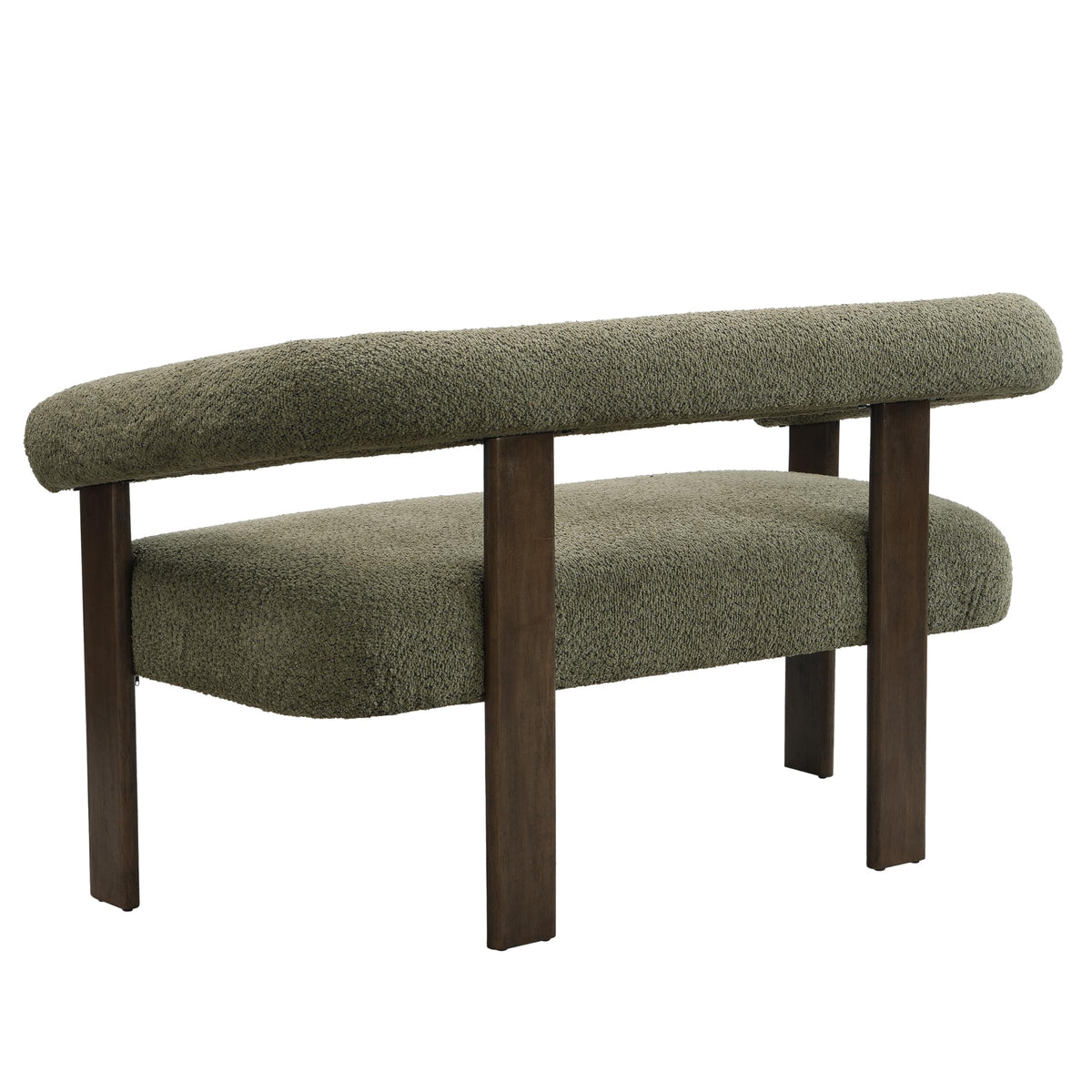 Modern Boucle Loveseat