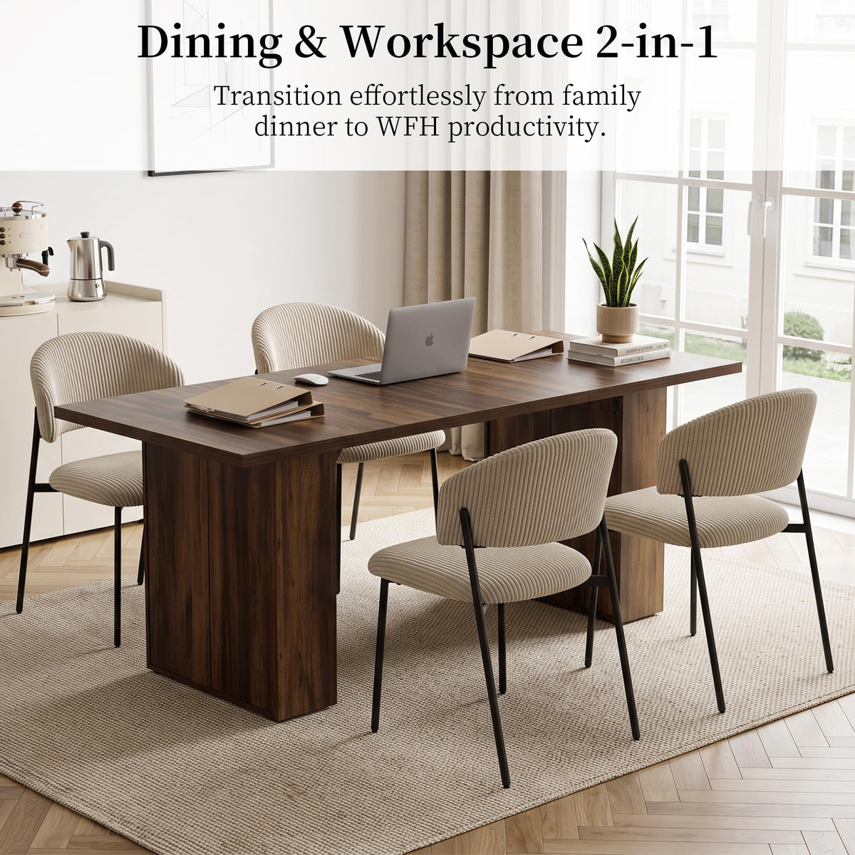 Farmhouse Dining Table with Storage