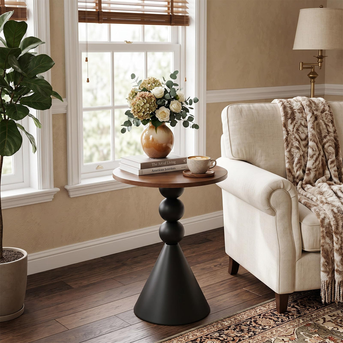 Round Pedestal Drink Table