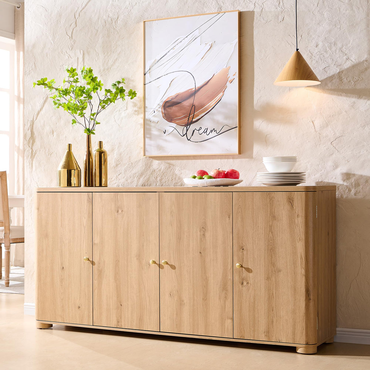 Curved Buffet Sideboard