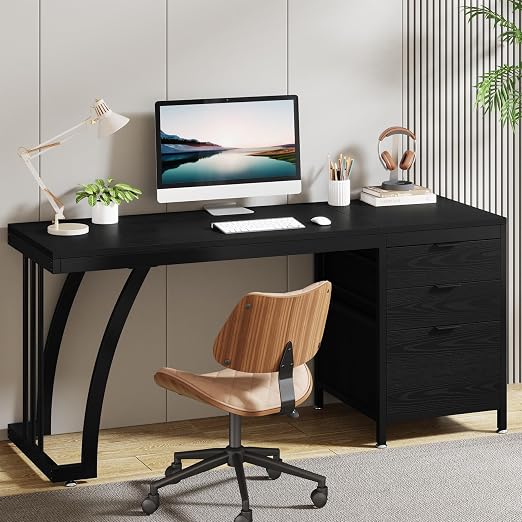 Computer Desk with 3 Drawers