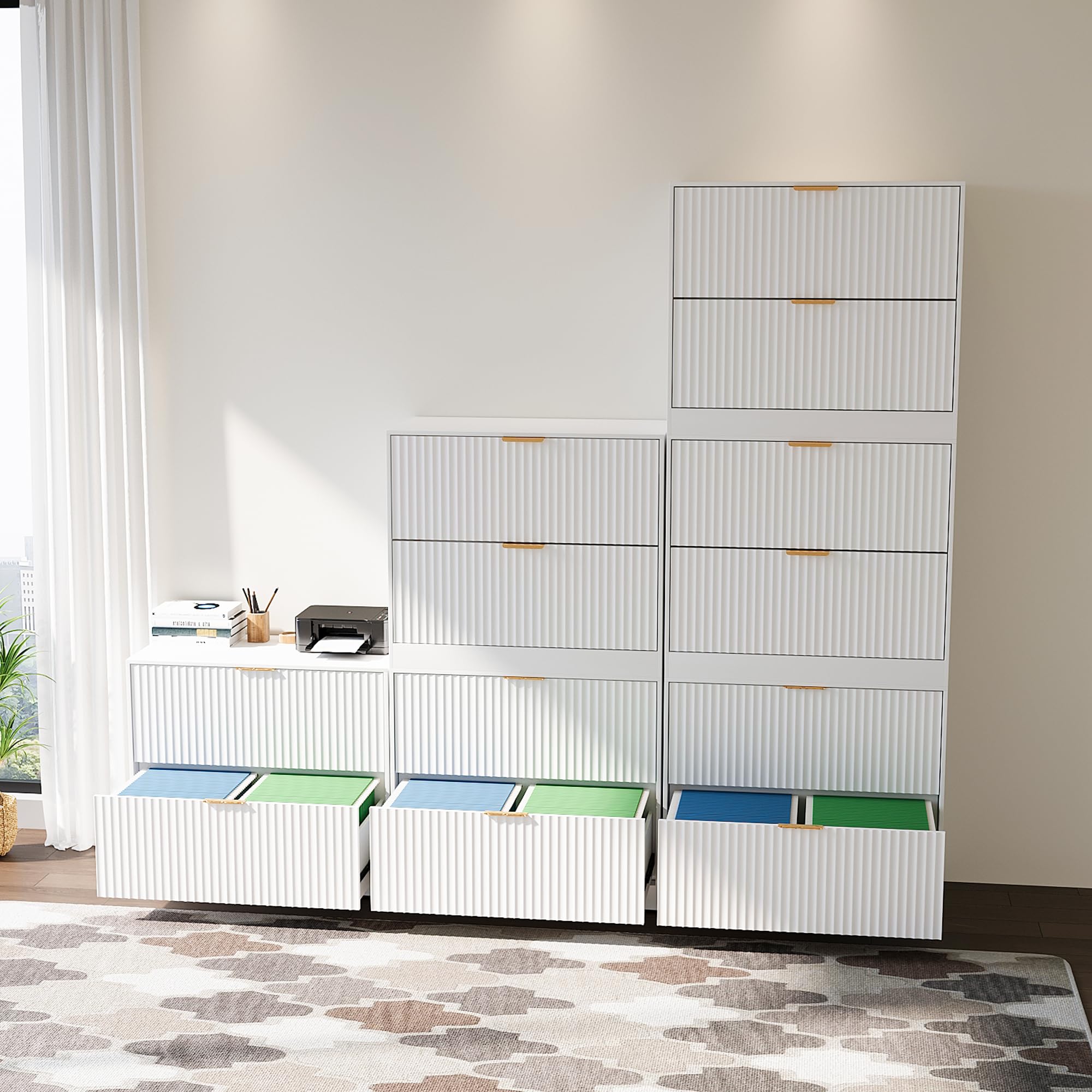 2-Drawer File Cabinet with Storage