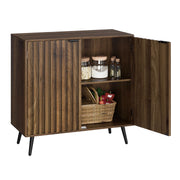 Walnut Fluted Sideboard Cabinet
