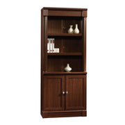 Library with Doors & 2-Shelf Bookcase – Select Cherry