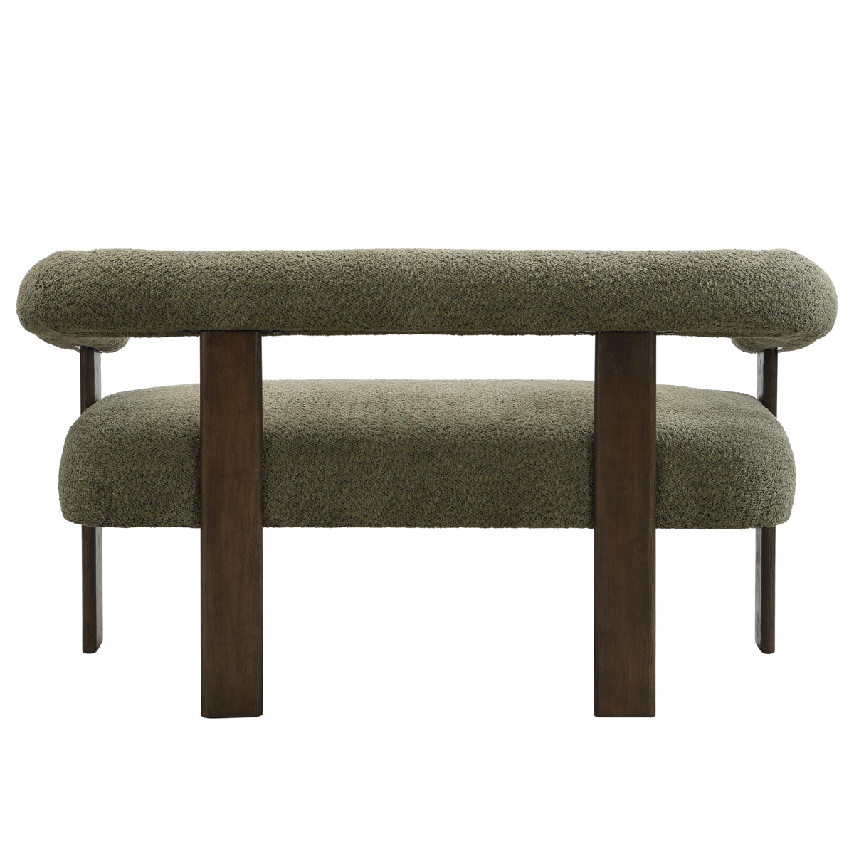 Modern Boucle Loveseat