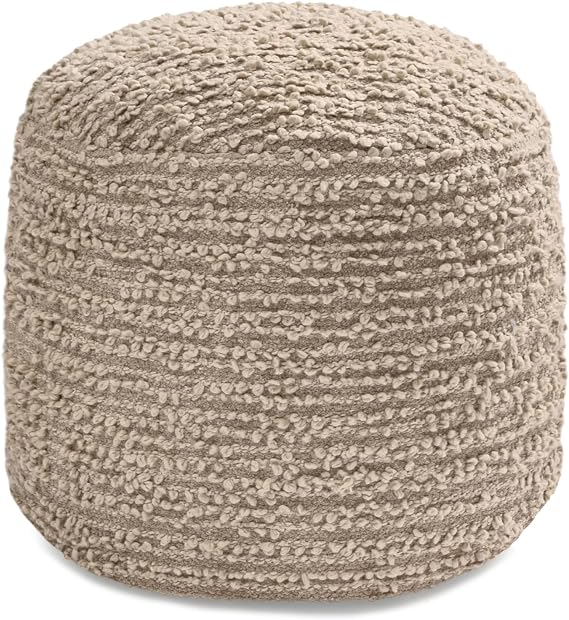 Round Pouf Ottoman Footrest