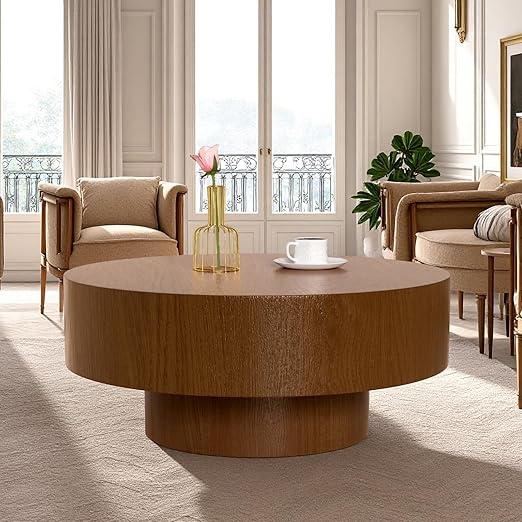 Round Drum Coffee Table