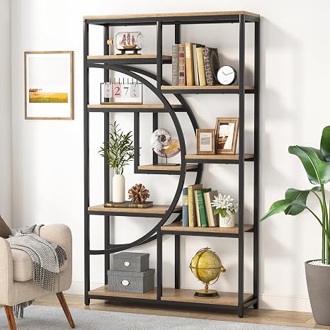 9-Shelf Etagere Bookcase