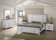 Farmhouse Bedroom Set – Bed, Dresser, Mirror & 2 Nightstands