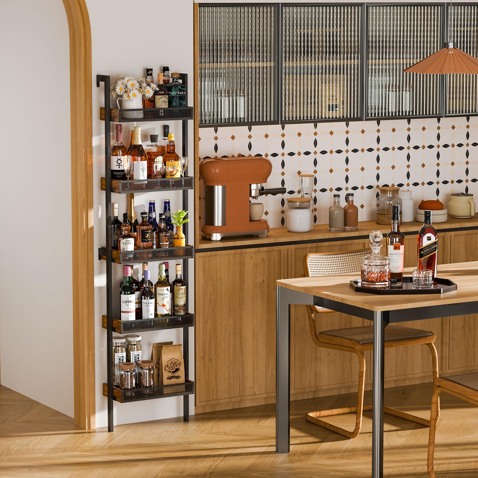 5-Tier Floor Wine Rack – 50 Bottle