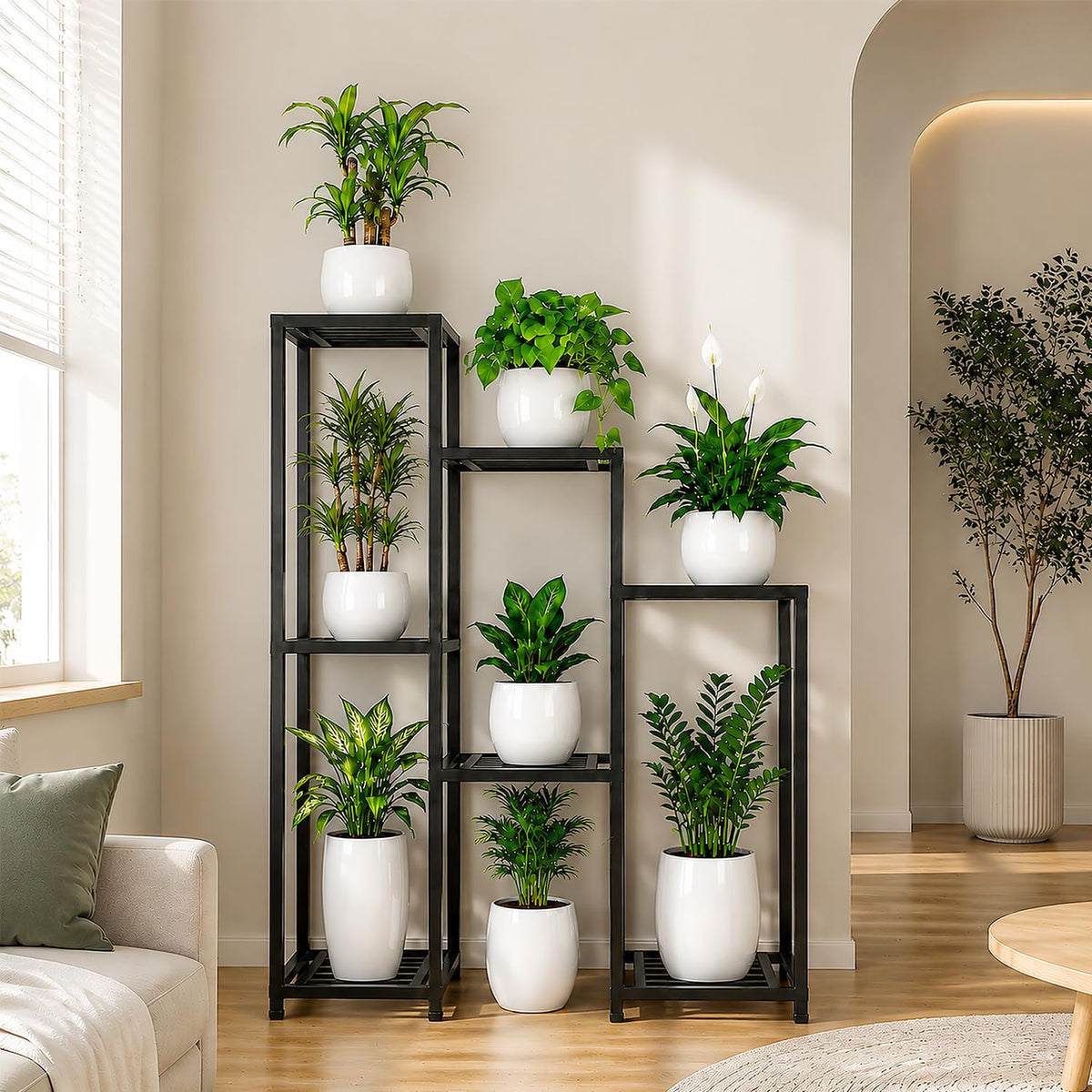 7-Tier Steel Plant Stand