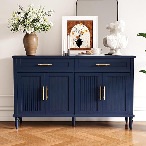 57-Inch Buffet Cabinet with 2 Drawers & 4 Doors