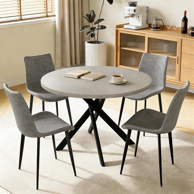 Round Dining Table Set for 4
