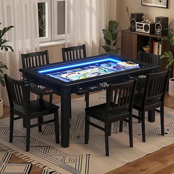 2-in-1 LED Board Game & Dining Table