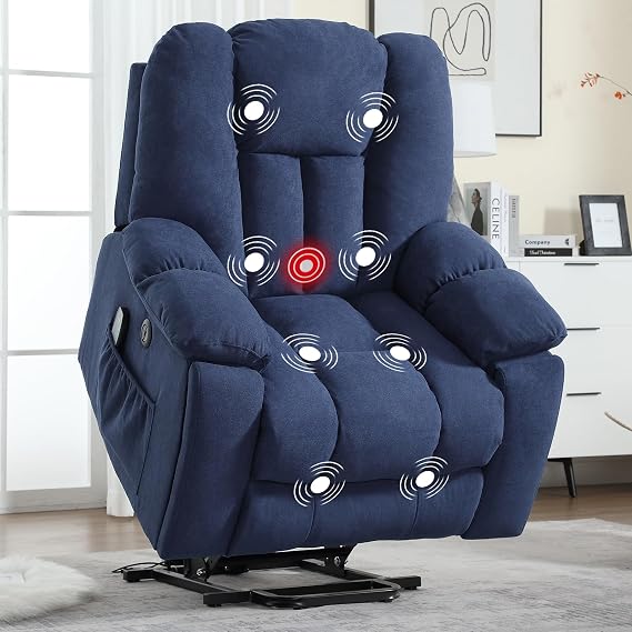 Power Lift Recliner Chair with Massage & Heat