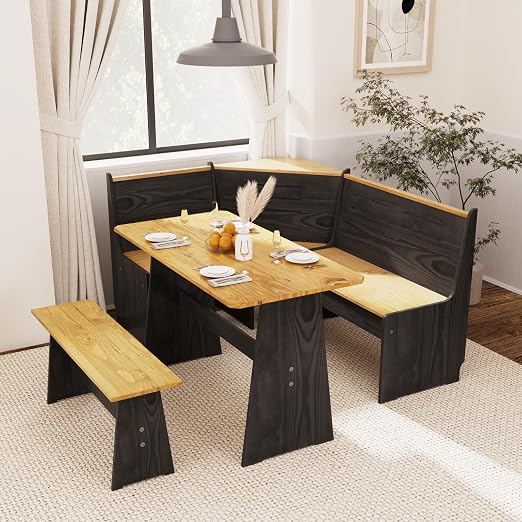Corner Breakfast Nook Dining Set