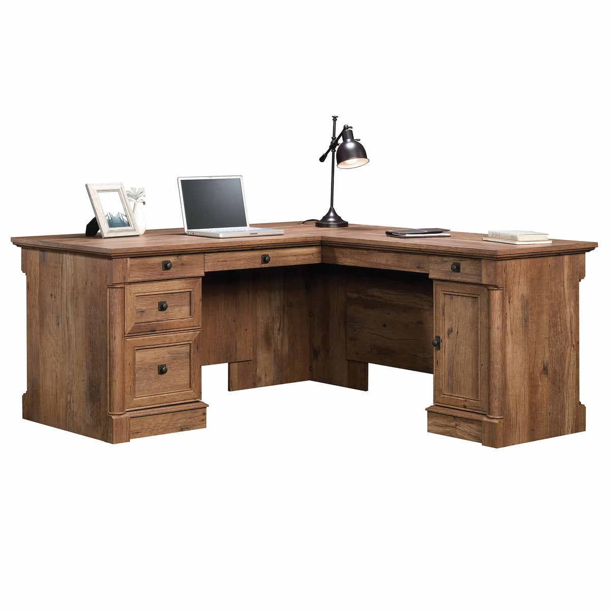 L-Shaped Desk with Drawers