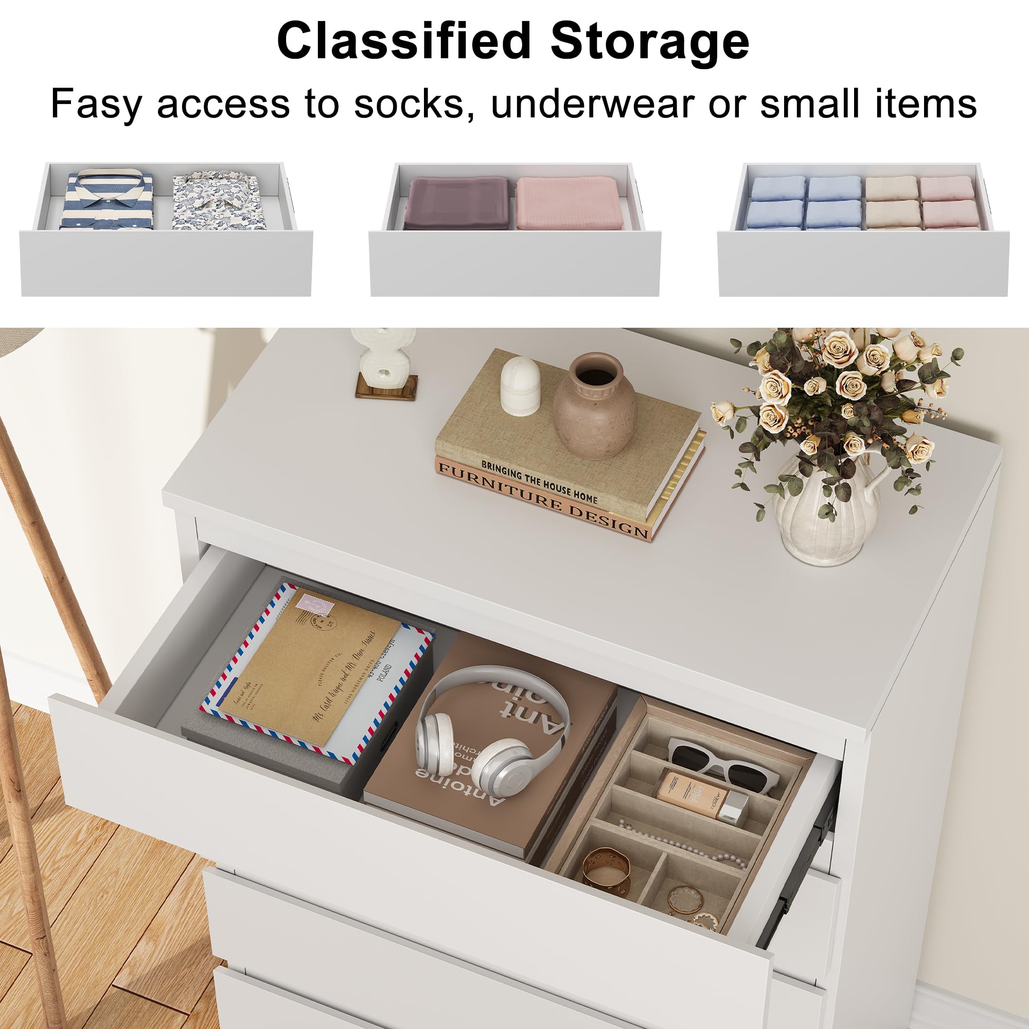 5-Drawer Dresser with Deep Storage