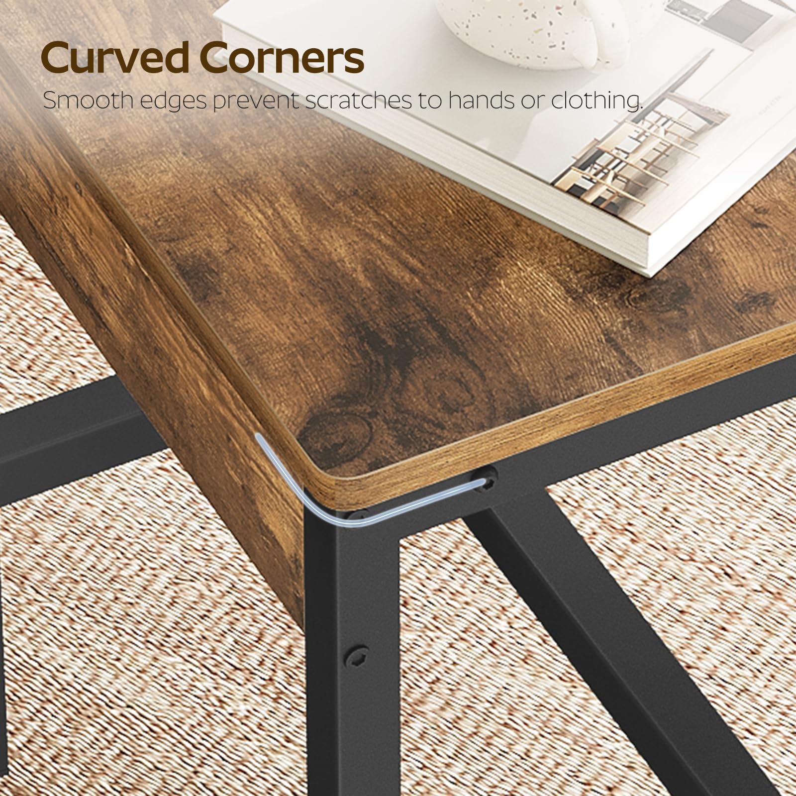 Industrial Dining Chairs Set of 4