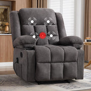 Grey Heated Massage Recliner