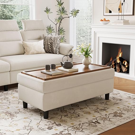 Storage Ottoman Bench with Lid