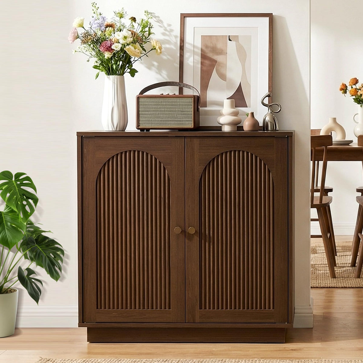 4-Piece Fluted Living Room Set