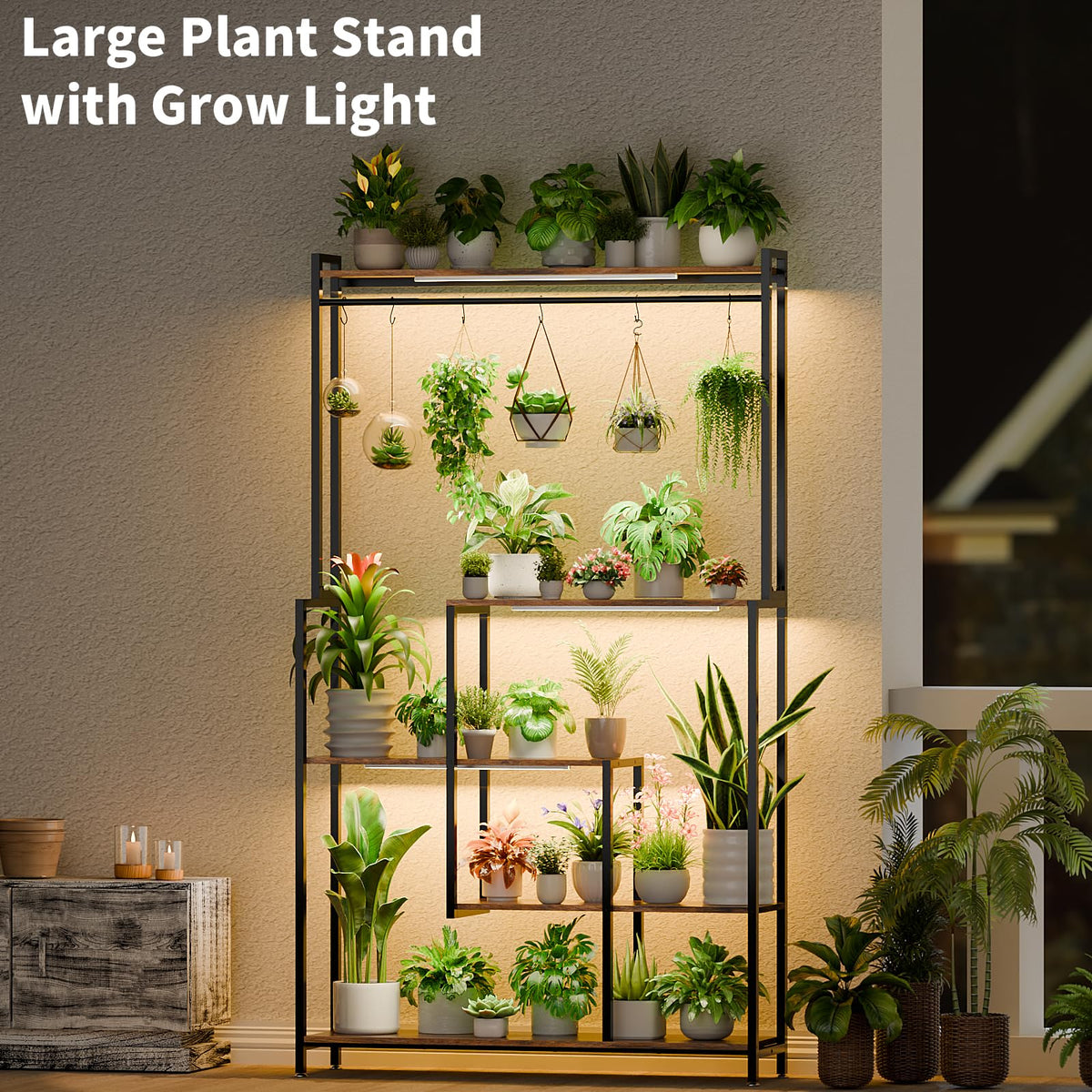 5-Tier Plant Stand with Grow Lights