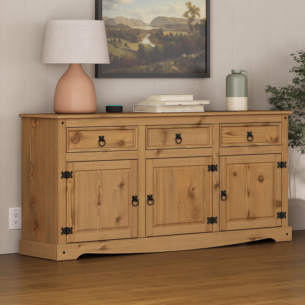 Solid Pine Buffet Sideboard