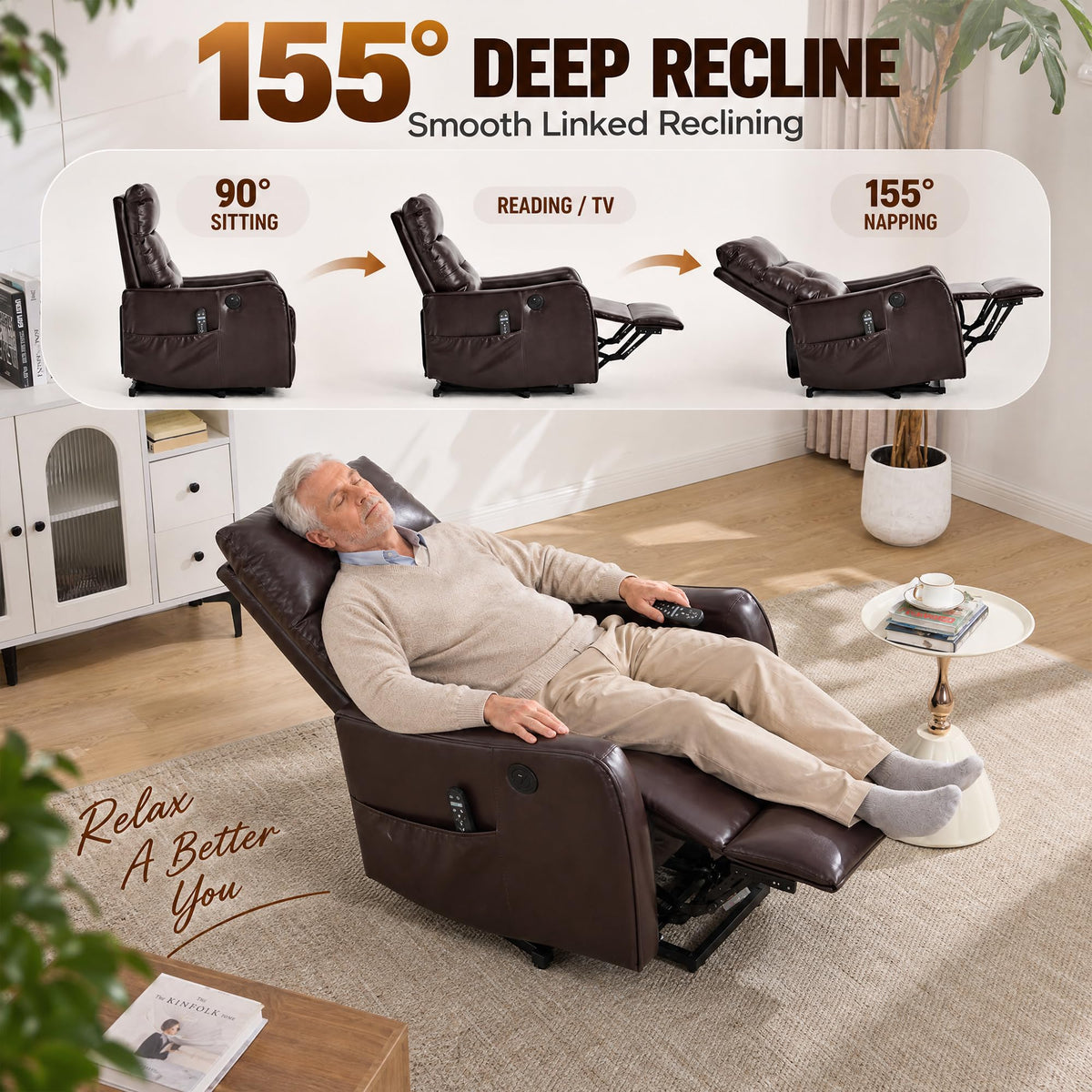 Aeluvia Petite Power Lift Recliner Chair for Seniors and Small Spaces