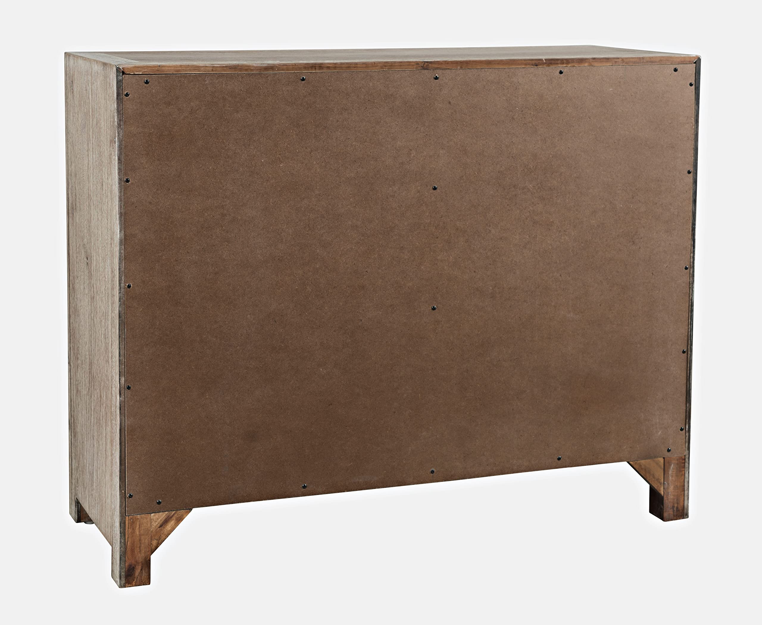 2-Door Accent Chest with Shelves – Grey Wash