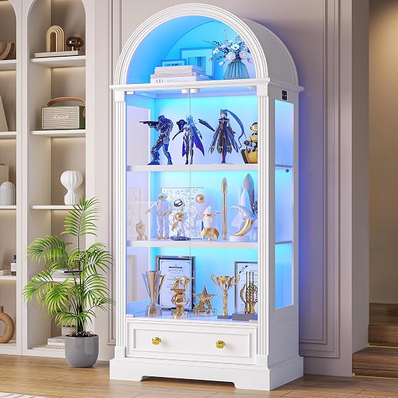 Arched Glass Display Cabinet