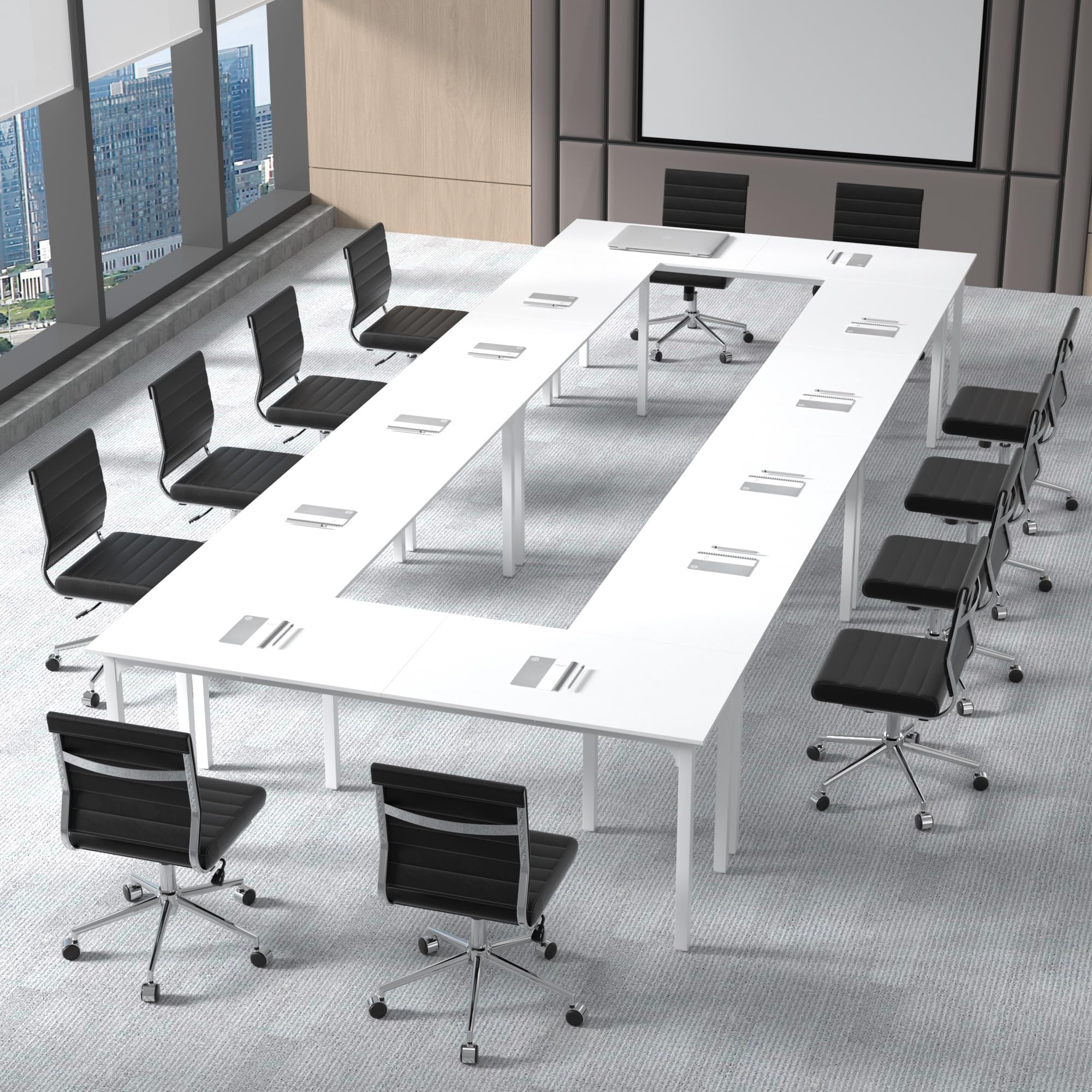 Armless Mid-Back Ergonomic Swivel Office Chair