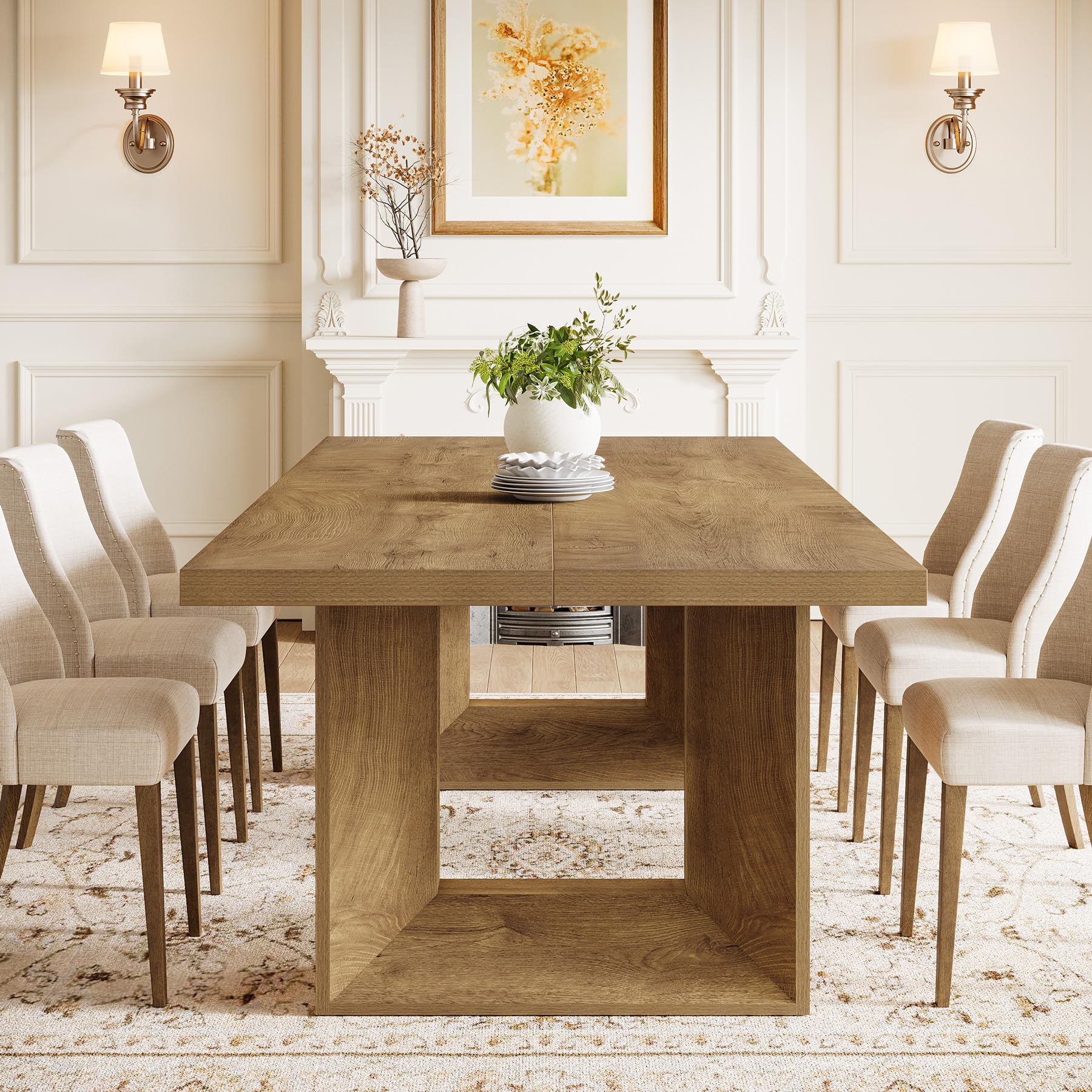 Farmhouse Dining Table, 63" Rectangular