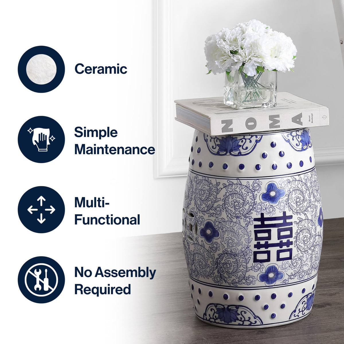 Ceramic Garden Stool