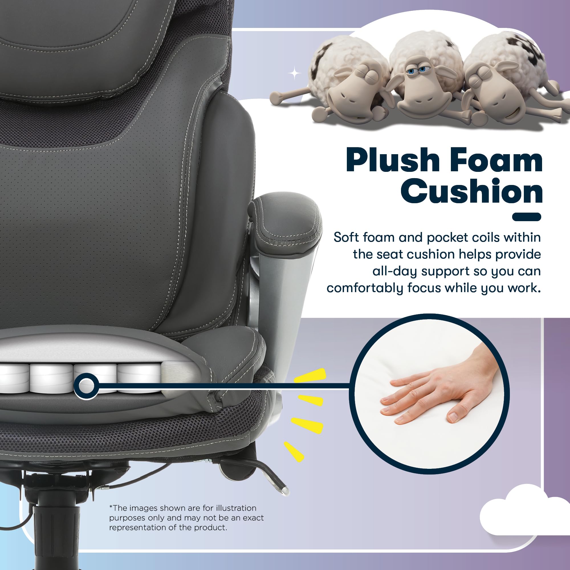 Ergonomic Executive Office Chair with AIR Lumbar Support