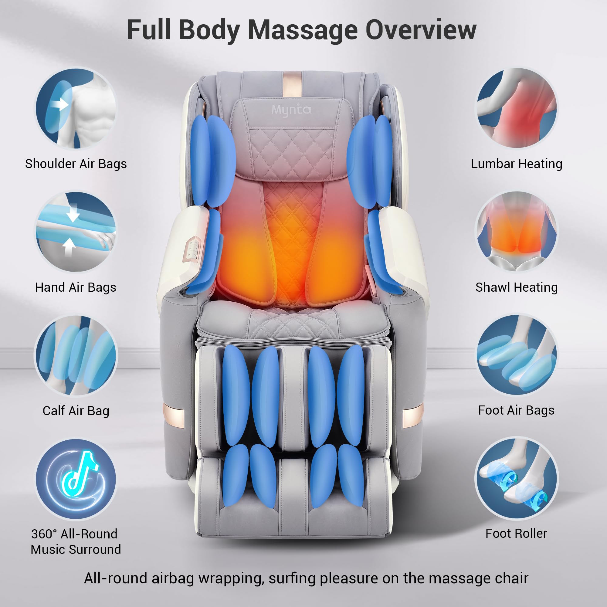 4D Massage Chair with SL-Track & Bluetooth