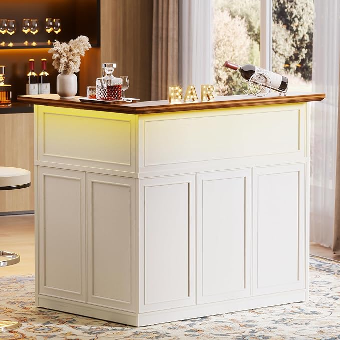 L-Shaped Corner Bar Cabinet