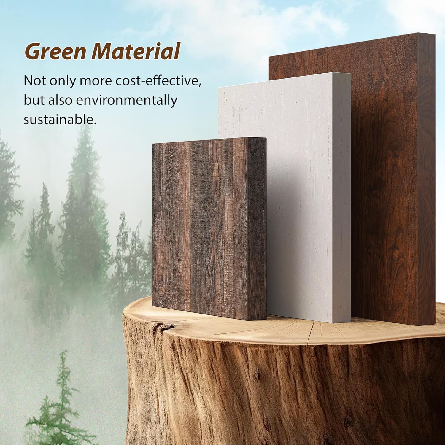 EnHomee 8 Drawers Dresser with Power Outlets and LED Lights,55" W Rustic Wooden Dressers & Chests of Drawers for Bedroom, Hallway, Rustic Oak, 55" W x 34.5" H x 15.7" D