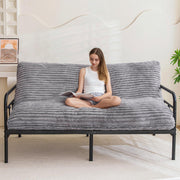 6-Inch Full Size Futon Mattress – Faux Fur, Foam Fill
