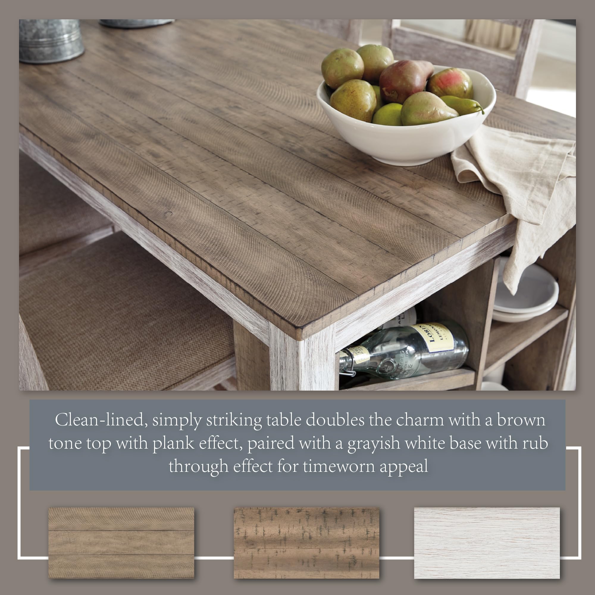 3-Piece Counter Height Dining Set with Barstools