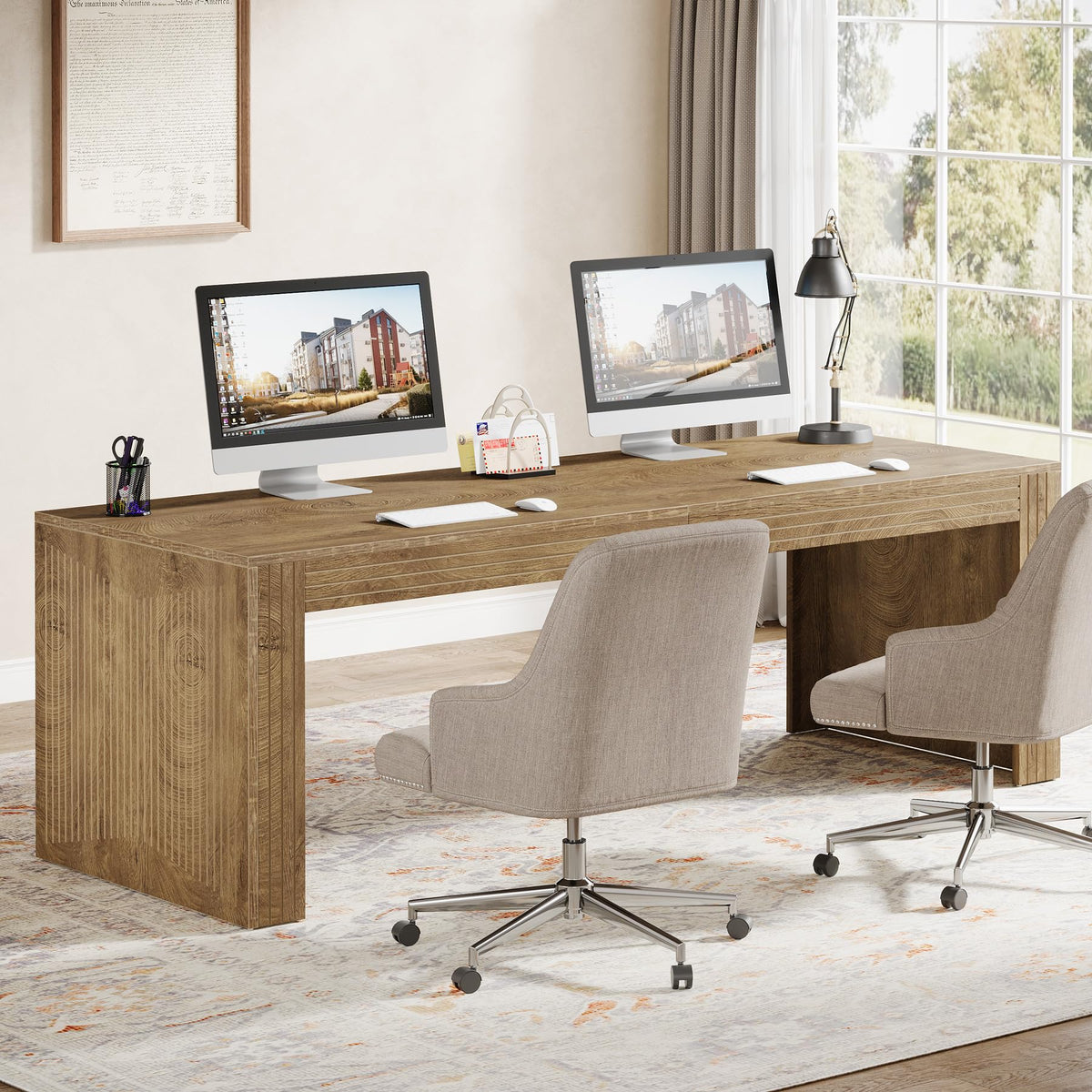 Two-Person Home Office Desk