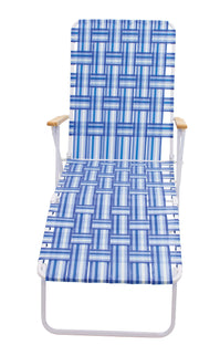 4-Position Folding Web Chaise Lounge Chair