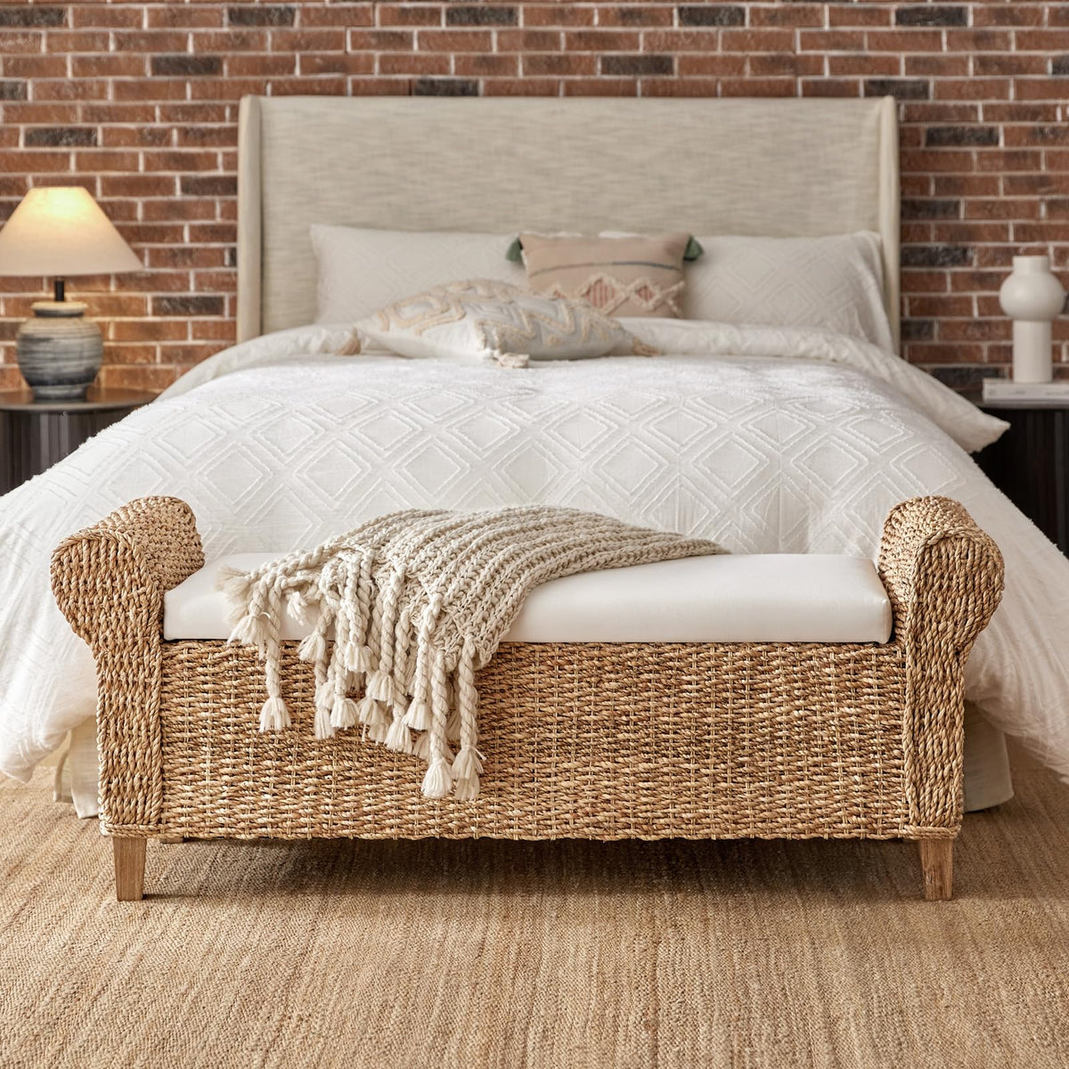Water Hyacinth Storage Bench