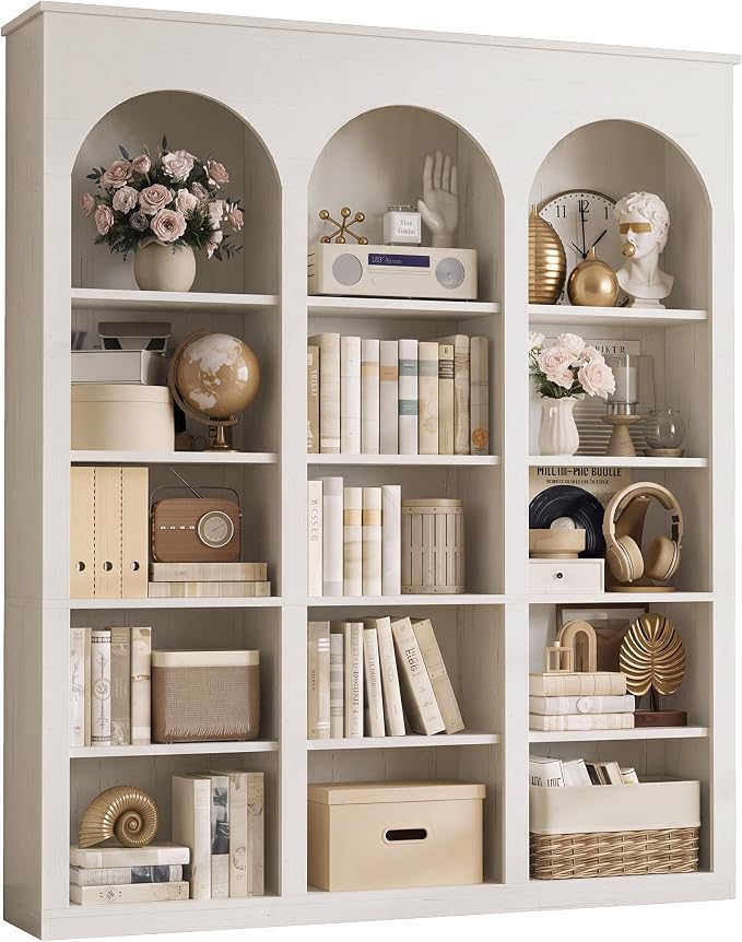 Triple Arched 5-Tier Bookcase