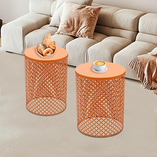 Metal Nesting Side Tables Set of 2
