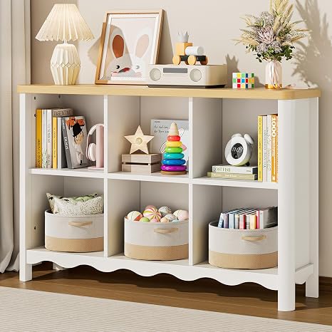 6-Cube Bookcase Storage Organizer