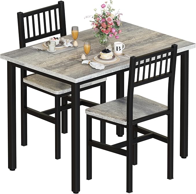 3-Piece Dining Table Set for 2