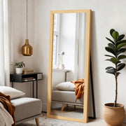 Full Length Standing Mirror with Wooden Frame