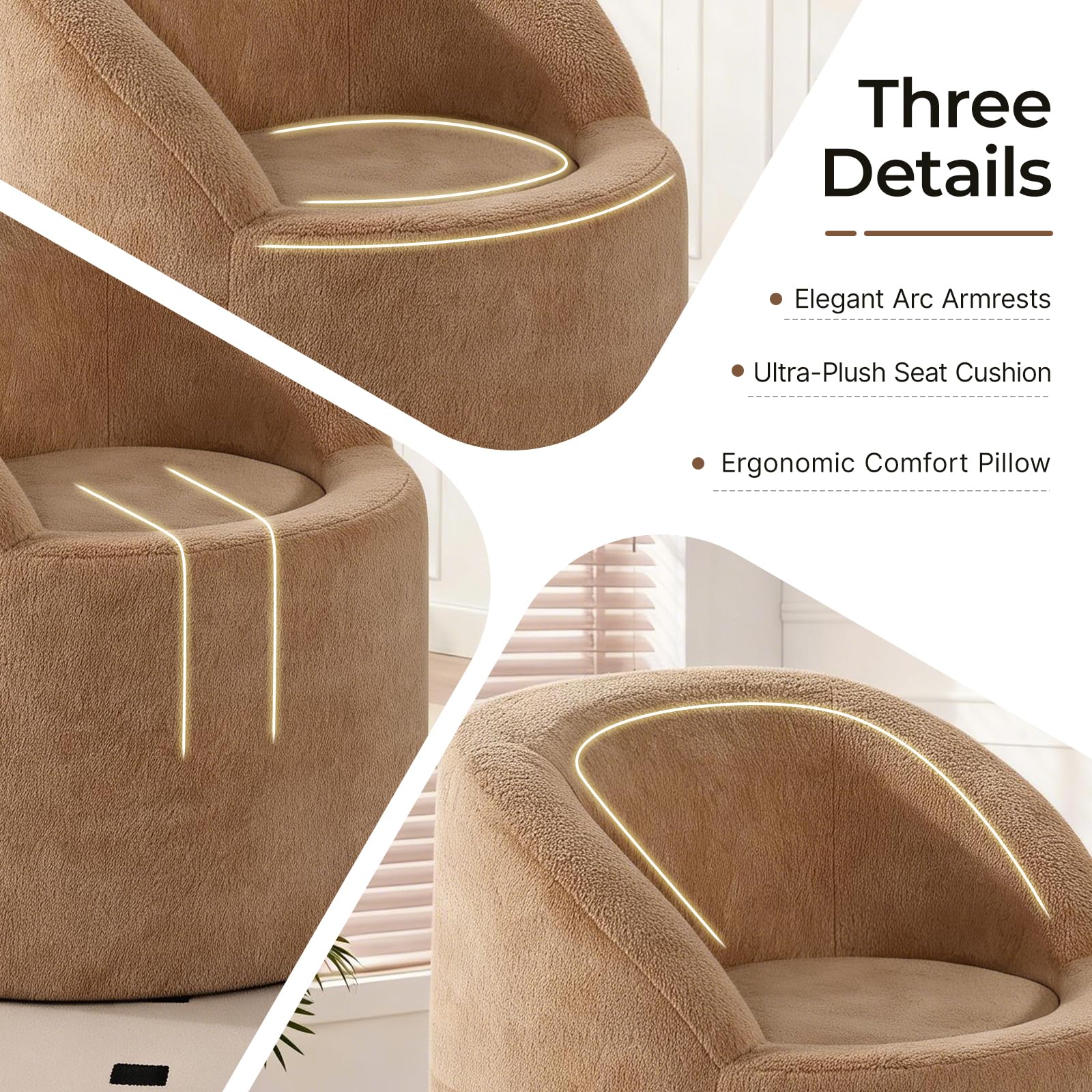 Round Barrel Accent Chair
